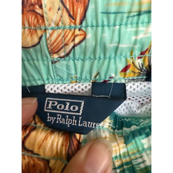 POLO by Ralph Lauren Elephant Print Swim Trunks  sz L - Picture 4 of 7